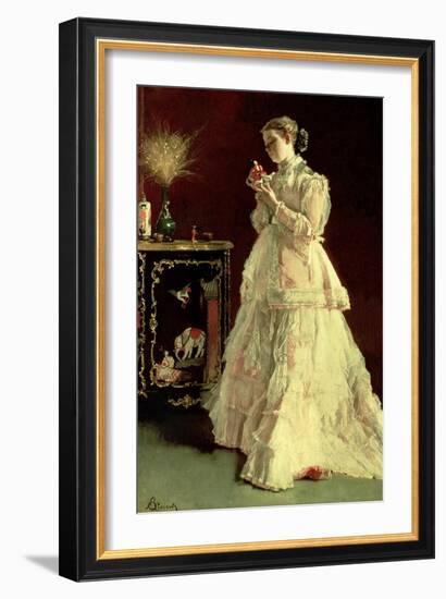 The Lady in Pink, 1867-Alfred Emile Léopold Stevens-Framed Giclee Print