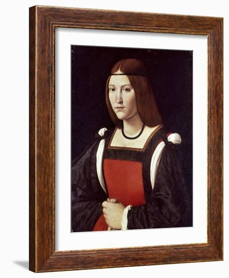 The Lady in Red-Giovanni Antonio Boltraffio-Framed Giclee Print