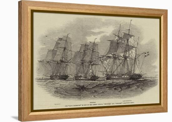 The Lady Kennaway in Tow of the Danish Vessels, Industrie and Nayaden-Nicholas Matthews Condy-Framed Premier Image Canvas