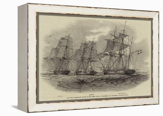 The Lady Kennaway in Tow of the Danish Vessels, Industrie and Nayaden-Nicholas Matthews Condy-Framed Premier Image Canvas