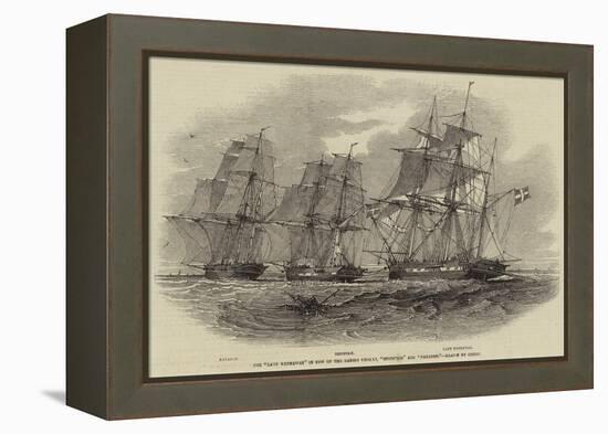 The Lady Kennaway in Tow of the Danish Vessels, Industrie and Nayaden-Nicholas Matthews Condy-Framed Premier Image Canvas