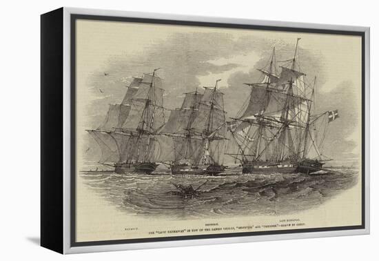 The Lady Kennaway in Tow of the Danish Vessels, Industrie and Nayaden-Nicholas Matthews Condy-Framed Premier Image Canvas