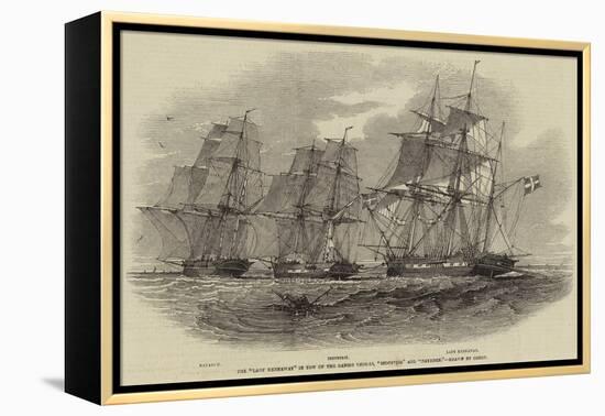 The Lady Kennaway in Tow of the Danish Vessels, Industrie and Nayaden-Nicholas Matthews Condy-Framed Premier Image Canvas
