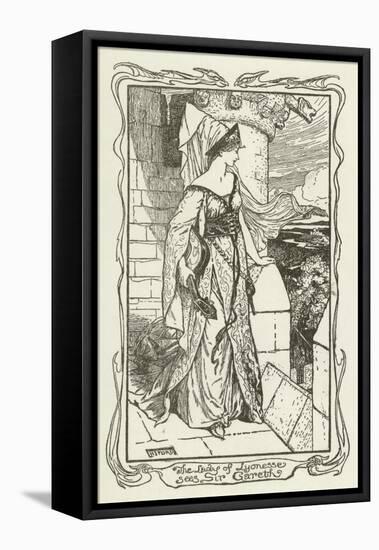 The Lady of Lyonesse Sees Sir Gareth-Henry Justice Ford-Framed Premier Image Canvas