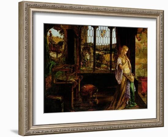 The Lady of Shalott, 1858-William Maw Egley-Framed Giclee Print