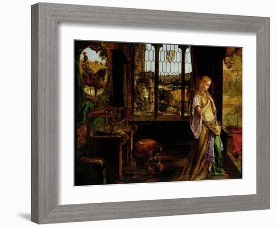 The Lady of Shalott, 1858-William Maw Egley-Framed Giclee Print