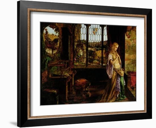 The Lady of Shalott, 1858-William Maw Egley-Framed Giclee Print