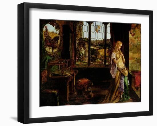 The Lady of Shalott, 1858-William Maw Egley-Framed Giclee Print