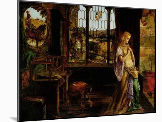 The Lady of Shalott, 1858-William Maw Egley-Mounted Giclee Print