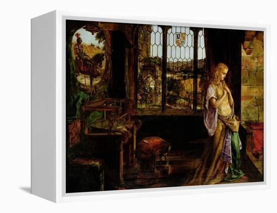 The Lady of Shalott, 1858-William Maw Egley-Framed Premier Image Canvas