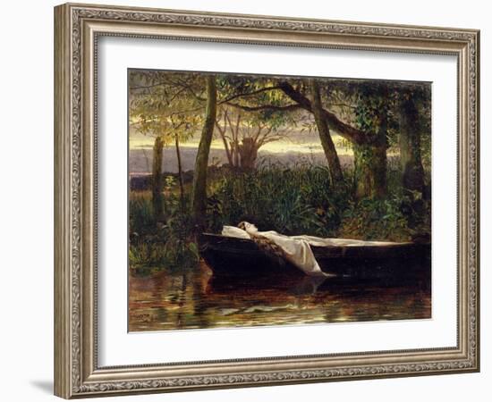 The Lady of Shalott, 1862-Walter Crane-Framed Giclee Print