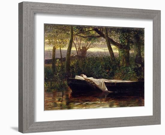 The Lady of Shalott, 1862-Walter Crane-Framed Giclee Print