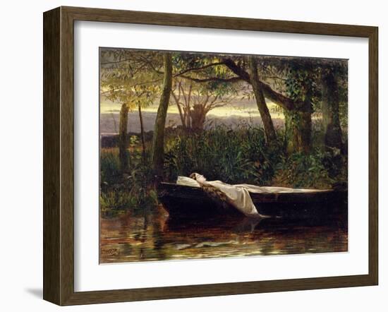 The Lady of Shalott, 1862-Walter Crane-Framed Giclee Print