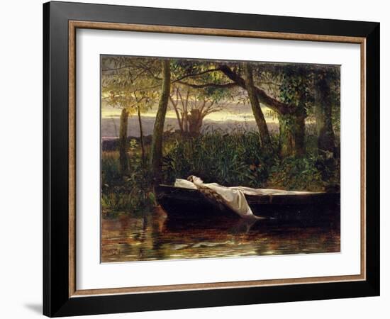 The Lady of Shalott, 1862-Walter Crane-Framed Giclee Print