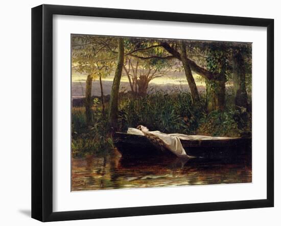 The Lady of Shalott, 1862-Walter Crane-Framed Giclee Print