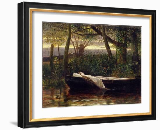 The Lady of Shalott, 1862-Walter Crane-Framed Giclee Print