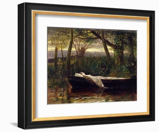 The Lady of Shalott, 1862-Walter Crane-Framed Giclee Print