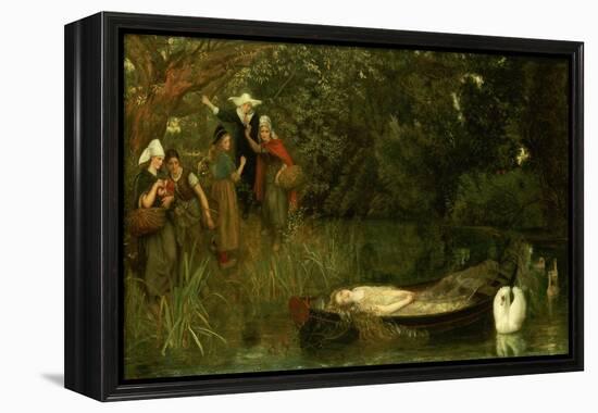 The Lady of Shalott, 1873-Arthur Hughes-Framed Premier Image Canvas