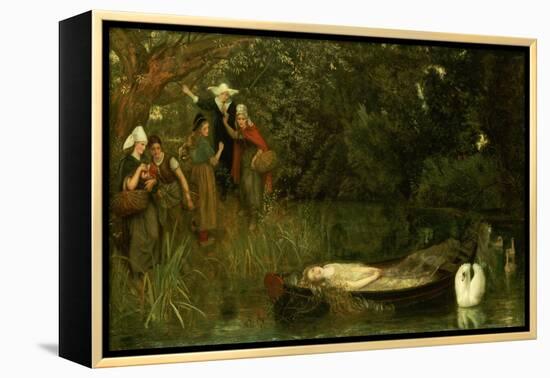 The Lady of Shalott, 1873-Arthur Hughes-Framed Premier Image Canvas