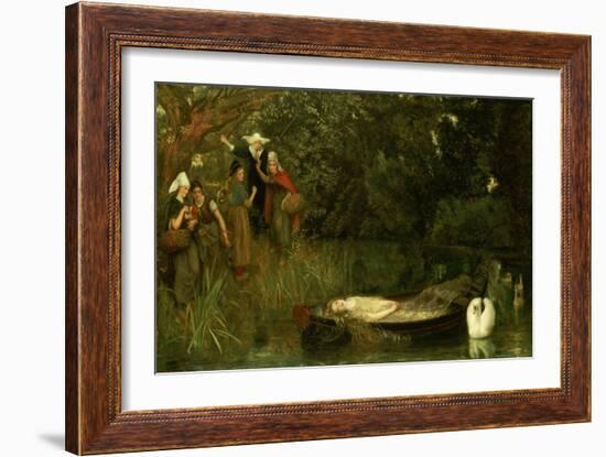 The Lady of Shalott, 1873-Arthur Hughes-Framed Giclee Print