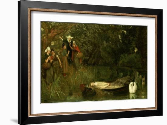 The Lady of Shalott, 1873-Arthur Hughes-Framed Giclee Print