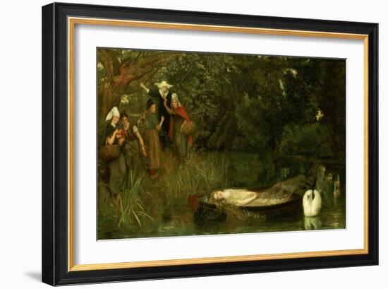 The Lady of Shalott, 1873-Arthur Hughes-Framed Giclee Print