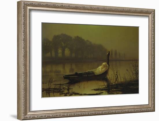 The Lady of Shalott, 1875-John Atkinson Grimshaw-Framed Premium Giclee Print