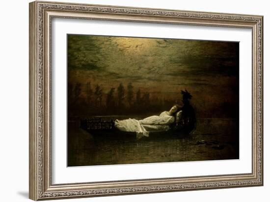 The Lady of Shalott, 1878-John Atkinson Grimshaw-Framed Giclee Print