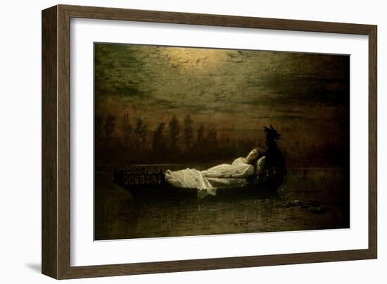 The Lady of Shalott, 1878-John Atkinson Grimshaw-Framed Giclee Print