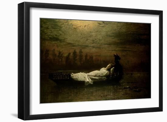 The Lady of Shalott, 1878-John Atkinson Grimshaw-Framed Giclee Print