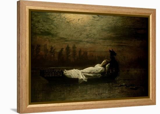The Lady of Shalott, 1878-John Atkinson Grimshaw-Framed Premier Image Canvas