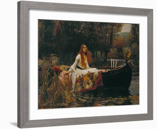 The Lady of Shalott, 1888-J^W^ Waterhouse-Framed Art Print