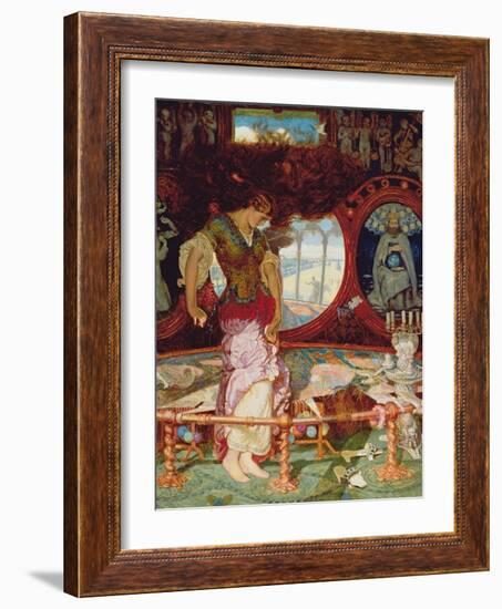 The Lady of Shalott, C.1886-1905-William Holman Hunt-Framed Giclee Print