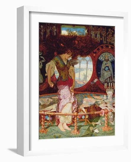 The Lady of Shalott, C.1886-1905-William Holman Hunt-Framed Giclee Print