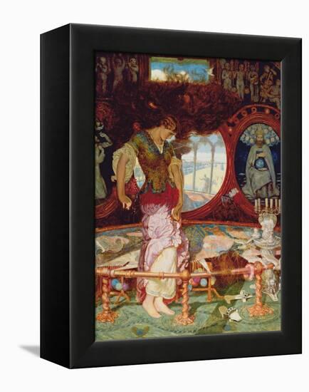 The Lady of Shalott, C.1886-1905-William Holman Hunt-Framed Premier Image Canvas