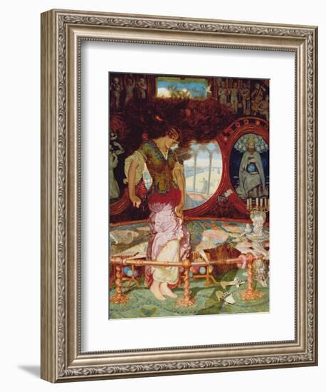 The Lady of Shalott, C.1886-1905-William Holman Hunt-Framed Giclee Print