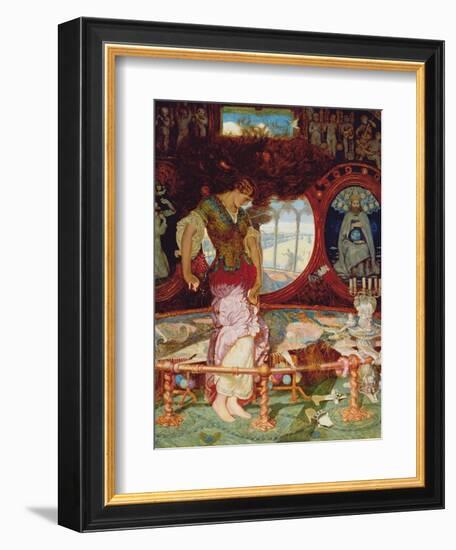 The Lady of Shalott, C.1886-1905-William Holman Hunt-Framed Giclee Print