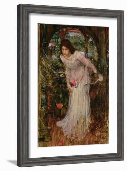 The Lady of Shalott, C.1894-John William Waterhouse-Framed Giclee Print