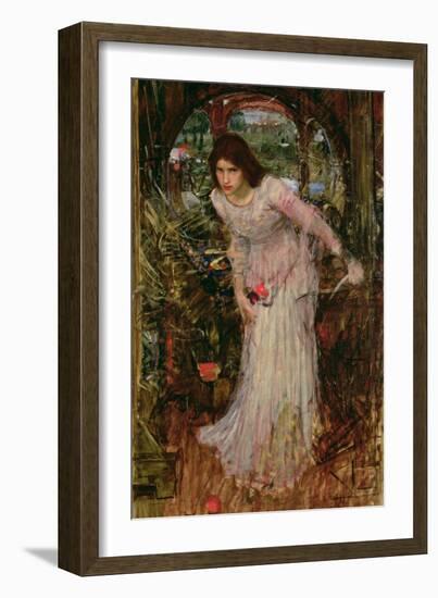 The Lady of Shalott, C.1894-John William Waterhouse-Framed Giclee Print