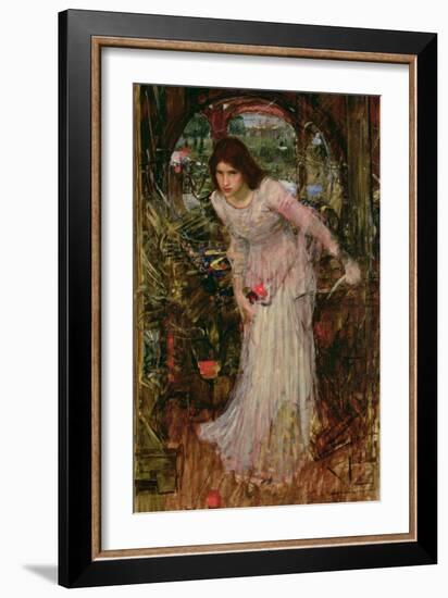 The Lady of Shalott, C.1894-John William Waterhouse-Framed Giclee Print