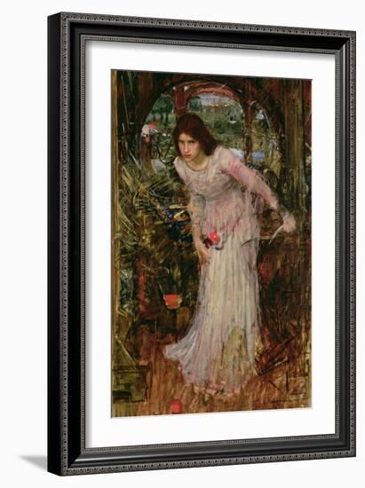 The Lady of Shalott, C.1894-John William Waterhouse-Framed Giclee Print