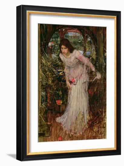 The Lady of Shalott, C.1894-John William Waterhouse-Framed Giclee Print