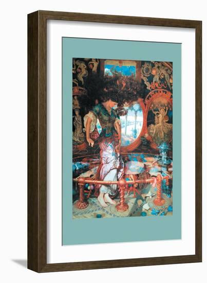 The Lady of Shalott-William Holman Hunt-Framed Art Print