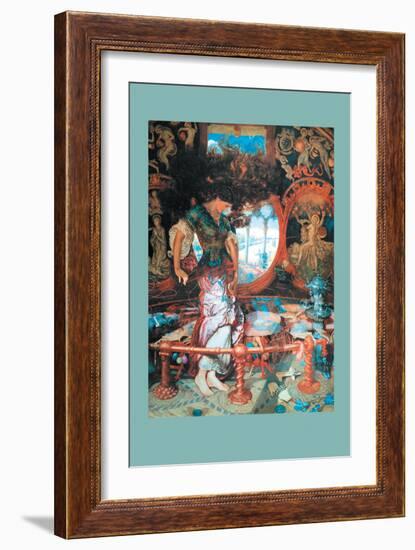 The Lady of Shalott-William Holman Hunt-Framed Art Print