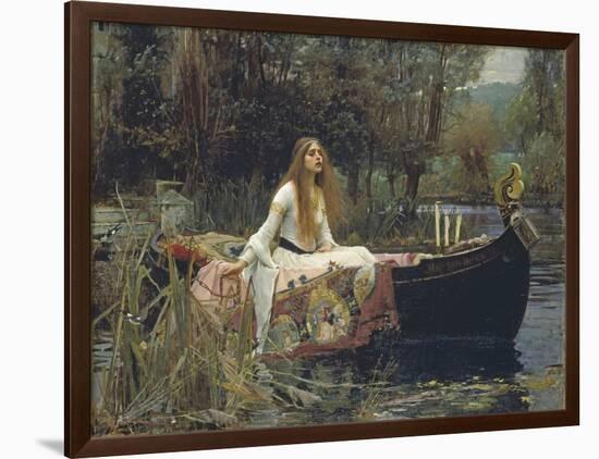 The Lady of Shalott-John William Waterhouse-Framed Premium Giclee Print