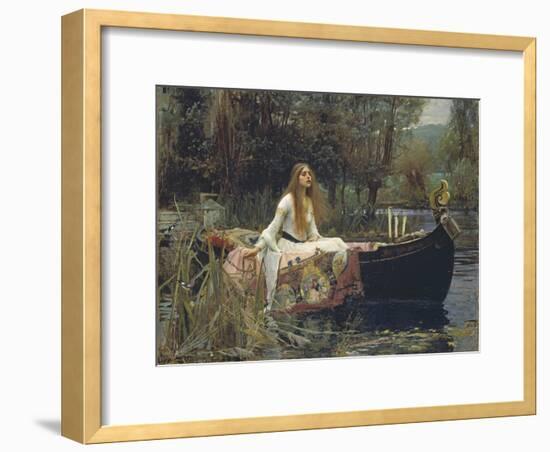 The Lady of Shalott-John William Waterhouse-Framed Premium Giclee Print