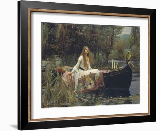 The Lady of Shalott-John William Waterhouse-Framed Premium Giclee Print