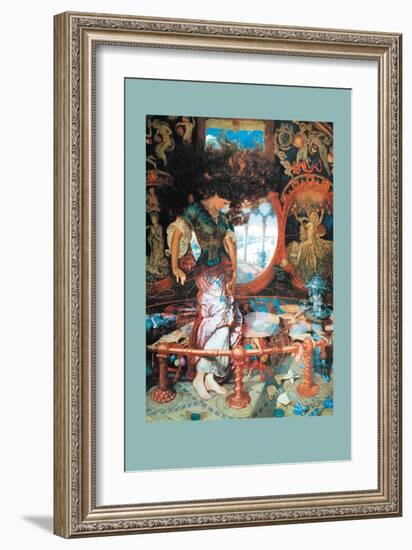 The Lady of Shalott-William Holman Hunt-Framed Art Print