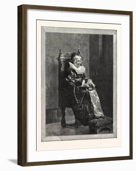 The Lady of the Grange, Picture of T. Walter Wilson in the Dudley Gallery, 1876-null-Framed Giclee Print