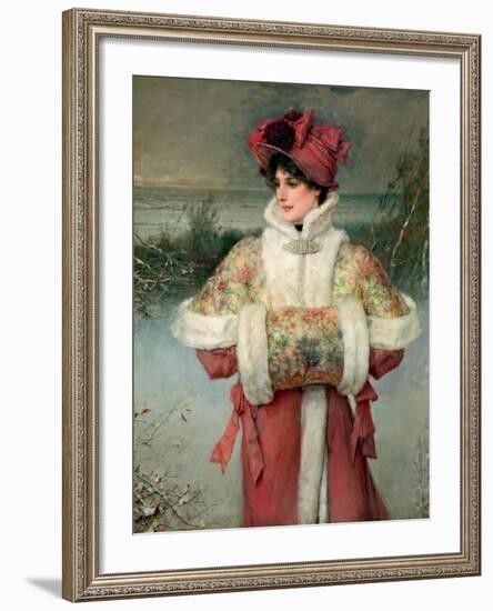 The Lady of the Snows, C.1896-George Henry Boughton-Framed Giclee Print